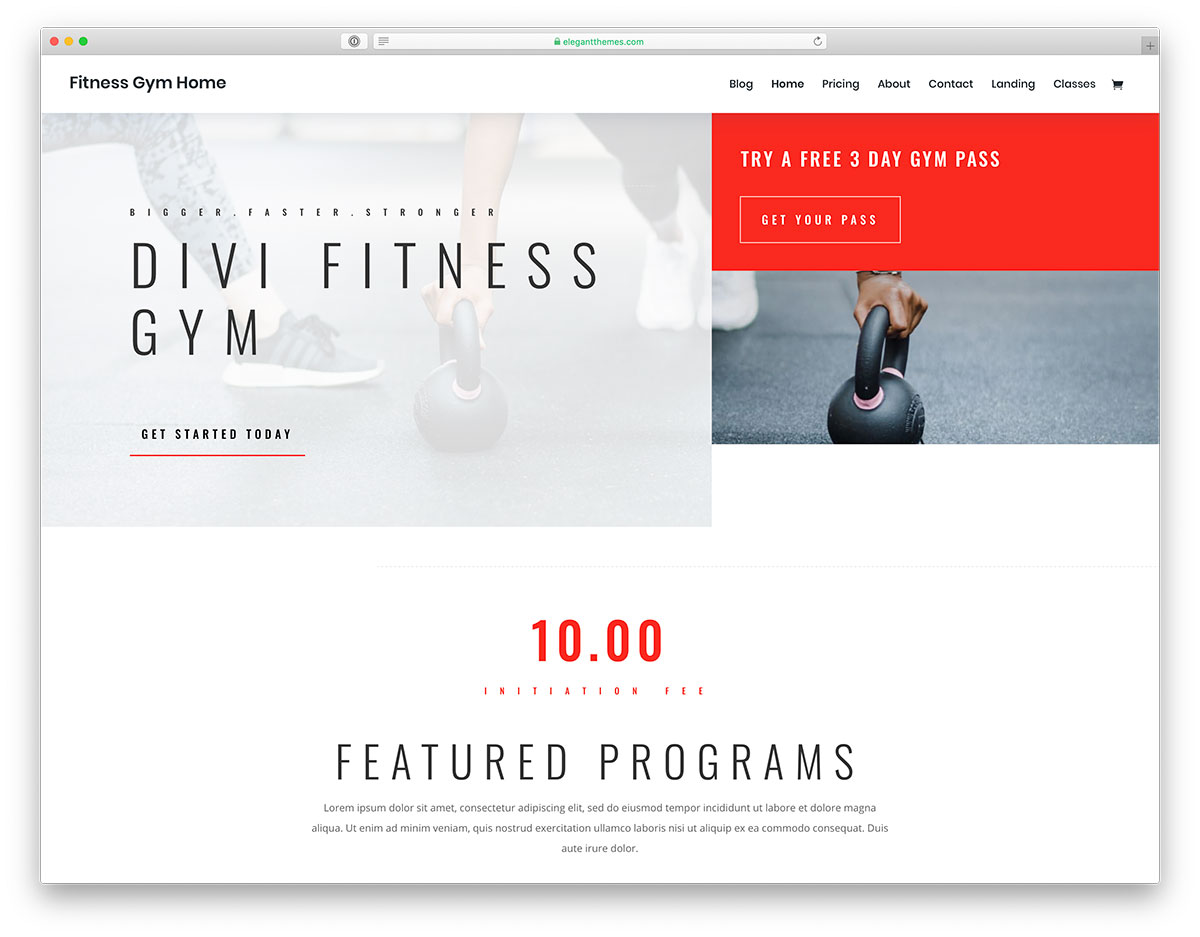 fitness WordPress themes