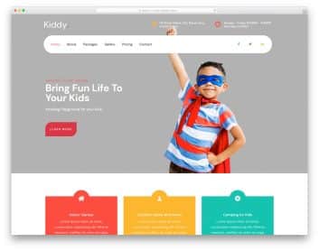 kiddy - children education website template