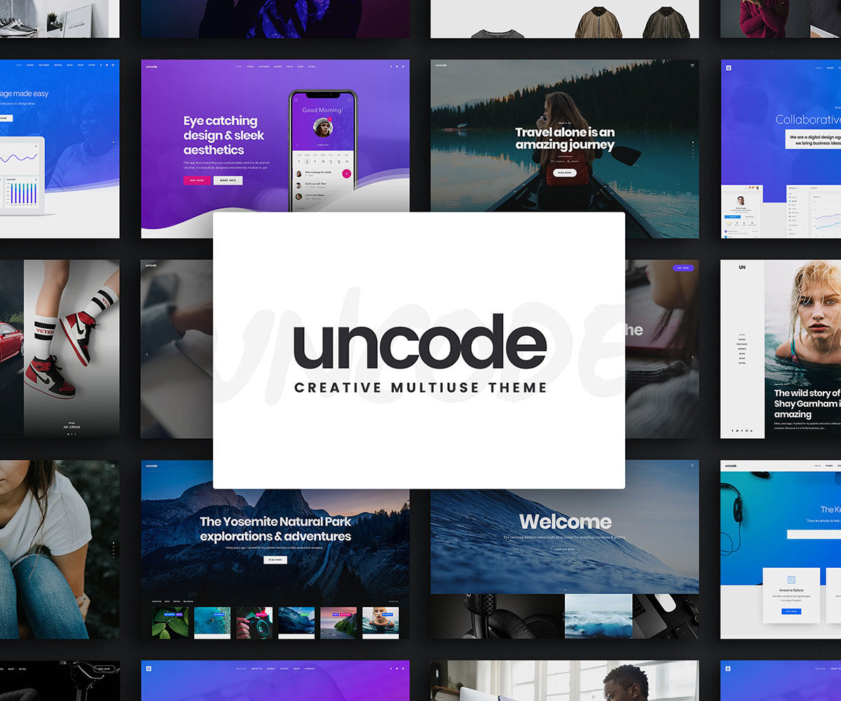 Uncode - minimal WordPress theme